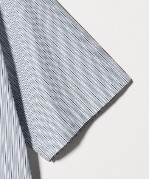 allery（アレリー）の「【別注】＜allery＞ストライプ ショートスリーブ シャツ（シャツ/ブラウス・メンズ・グレー系/ライトブルー・L/M/S）」の5枚目の写真