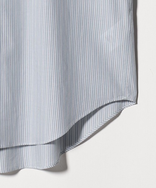 allery（アレリー）の「【別注】＜allery＞ストライプ ショートスリーブ シャツ（シャツ/ブラウス・メンズ・グレー系/ライトブルー・L/M/S）」の6枚目の写真