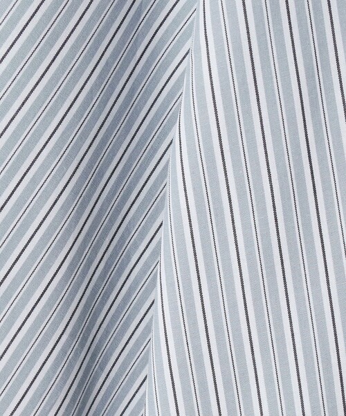 allery（アレリー）の「【別注】＜allery＞ストライプ ショートスリーブ シャツ（シャツ/ブラウス・メンズ・グレー系/ライトブルー・L/M/S）」の9枚目の写真