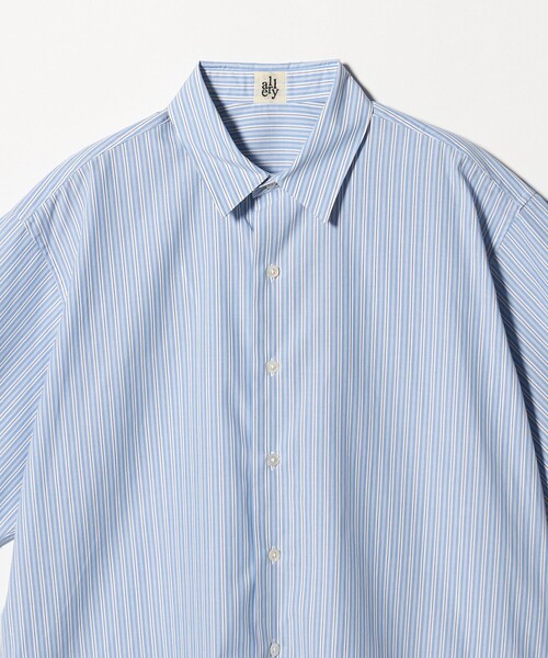 allery（アレリー）の「【別注】＜allery＞ストライプ ショートスリーブ シャツ（シャツ/ブラウス・メンズ・グレー系/ライトブルー・L/M/S）」の10枚目の写真
