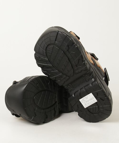 YOSUKE（ヨースケ）の「ヨースケYOSUKEメンズ厚底スニーカーサンダル4468053（サンダル・メンズ・ブラック×ブラック/レオパード・27.0cm/26.0cm）」の4枚目の写真