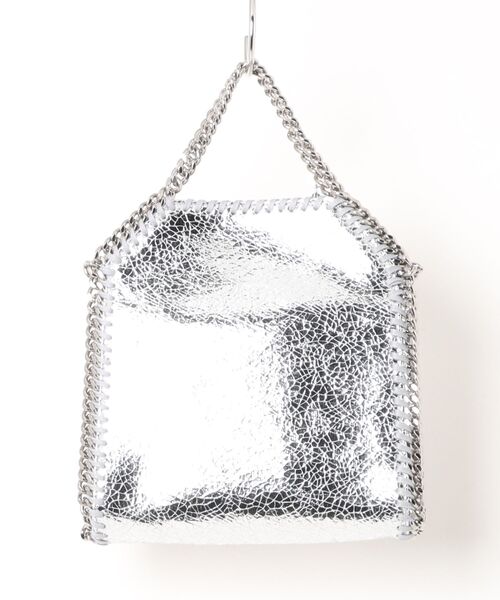 STELLA McCARTNEY(ステラマッカートニー)の「Falabella Tiny Tote Bag / ファラベラ タイニー トートバッグ(ショルダーバッグ・レディース・シルバー・ONE SIZE)」の2枚目の写真