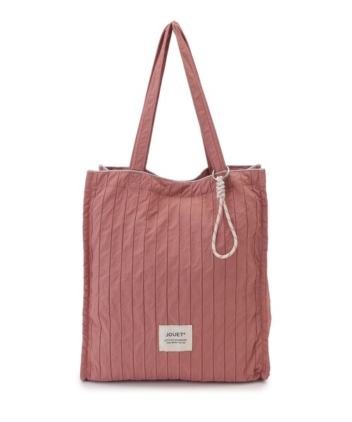 one'sterrace(ワンズテラス)の「【A4可】JOUET ジョエット チャーム付プリーツA4トート(トートバッグ・レディース・ピンク系9/アイボリー系8/ブラック系8・99)」の1枚目の写真
