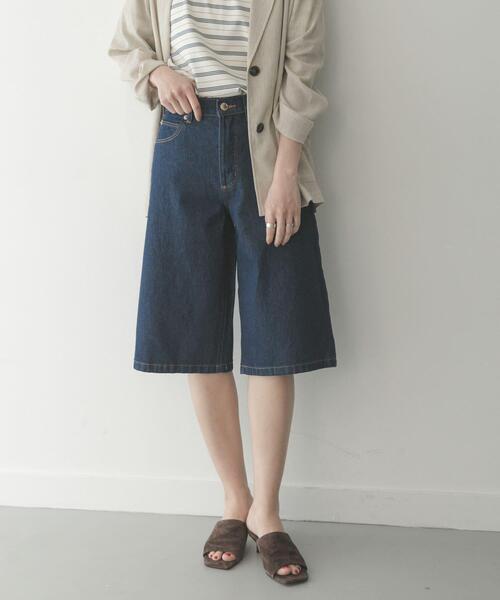 ROLLA'S(ローラス)の「ROLLA’S CHARLOTTE CULOTTE(デニムパンツ・レディース・インディゴブルー・26/24/25)」の2枚目の写真