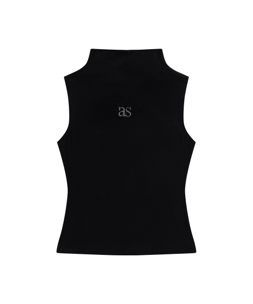 ASON（アズオン）の「HUSH HIGH-NECK SLEEVELESS / BLACK（Tシャツ/カットソー・レディース・その他・FREE）」の2枚目の写真