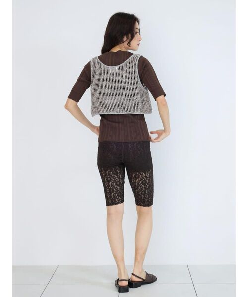 FIKA.(フィーカ)の「Mix knit tank top(その他トップス・レディース・ブラウン/ダークブラウン・MEDIUM)」の19枚目の写真