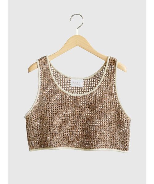 FIKA.(フィーカ)の「Mix knit tank top(その他トップス・レディース・ブラウン/ダークブラウン・MEDIUM)」の20枚目の写真