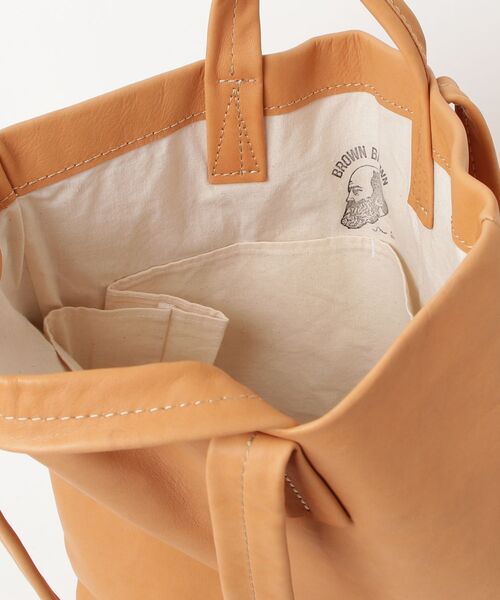 BrownBrown(ブラウンブラウン)の「【BrownBrown】ブラウンブラウン/ トートバック(Mサイズ)(トートバッグ・メンズ・ブラウン/ナチュラル・FREE)」の12枚目の写真