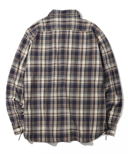 CORPUS TOKYO（コーパス トーキョー）の「【HOUSTON/ヒューストン】VINTAGE CHECK FLANNEL SHIRT/ヴィンテージ チェックフランネルシャツ（シャツ/ブラウス・メンズ・バーガンディー/ネイビー/ブラウン・M/L/XL）」の6枚目の写真