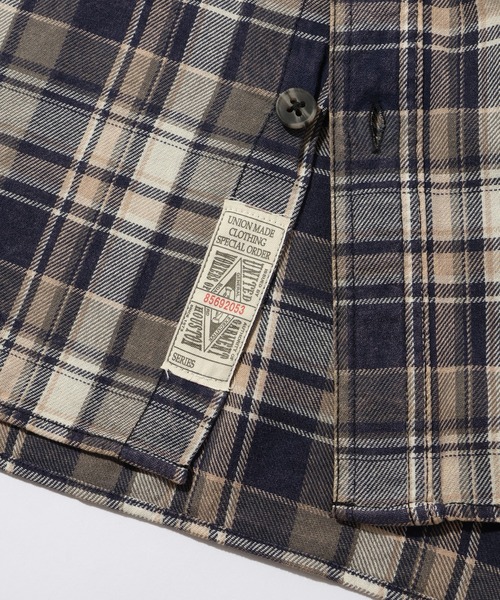 CORPUS TOKYO（コーパス トーキョー）の「【HOUSTON/ヒューストン】VINTAGE CHECK FLANNEL SHIRT/ヴィンテージ チェックフランネルシャツ（シャツ/ブラウス・メンズ・バーガンディー/ネイビー/ブラウン・M/L/XL）」の10枚目の写真