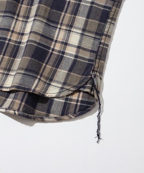 CORPUS TOKYO（コーパス トーキョー）の「【HOUSTON/ヒューストン】VINTAGE CHECK FLANNEL SHIRT/ヴィンテージ チェックフランネルシャツ（シャツ/ブラウス・メンズ・バーガンディー/ネイビー/ブラウン・M/L/XL）」の12枚目の写真