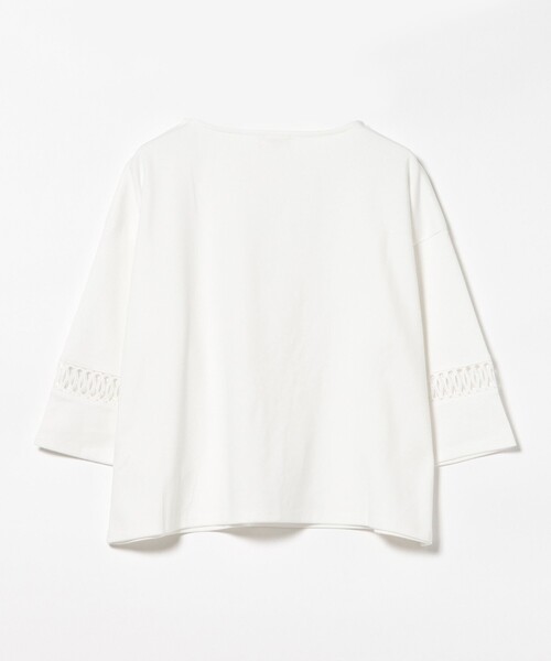 BEAMS HEART（ビームスハート）の「袖 レース プルオーバー（Tシャツ/カットソー・レディース・チャコールグレー/レッド系その他7/ライトグレー/オフホワイト・FREE）」の20枚目の写真