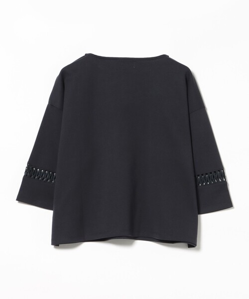 BEAMS HEART（ビームスハート）の「袖 レース プルオーバー（Tシャツ/カットソー・レディース・チャコールグレー/レッド系その他7/ライトグレー/オフホワイト・FREE）」の11枚目の写真