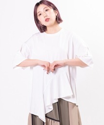 切替イレギュラーヘムTシャツ