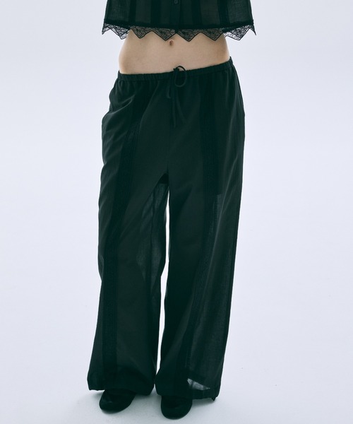 Mardi Mercredi(マルディメクルディ)の「SHEER COTTON PANTS LACE / シアー コットン パンツ レース(その他パンツ・レディース・クリーム/ブラック・FREE)」の21枚目の写真