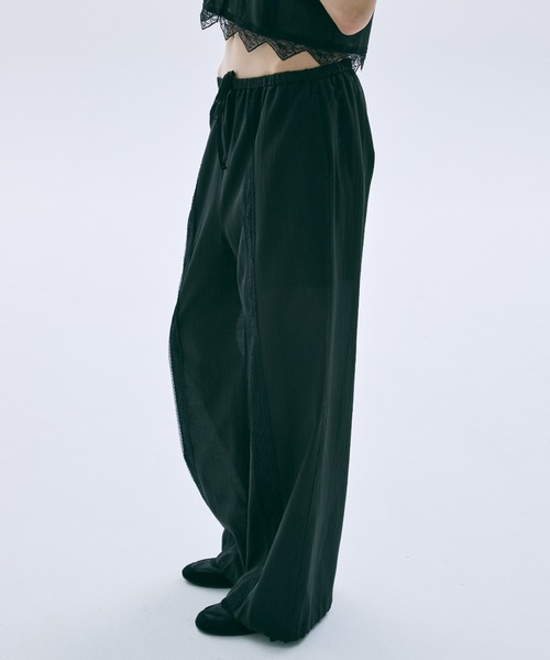 Mardi Mercredi(マルディメクルディ)の「SHEER COTTON PANTS LACE / シアー コットン パンツ レース(その他パンツ・レディース・クリーム/ブラック・FREE)」の22枚目の写真