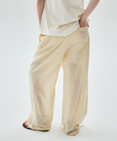 Mardi Mercredi(マルディメクルディ)の「SHEER COTTON PANTS LACE / シアー コットン パンツ レース(その他パンツ・レディース・クリーム/ブラック・FREE)」の12枚目の写真