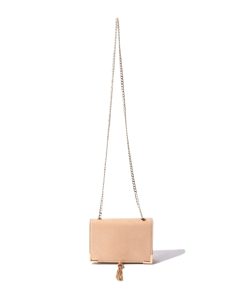 B:MING by BEAMS（ビーミングバイビームス）の「URBAN EXPRESSIONS / チェーンフリンジバッグ（ショルダーバッグ・レディース・ナチュラル/ブラック・ONE SIZE）」の4枚目の写真