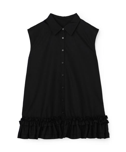 N.(N. Natural Beauty Basic)(エヌエヌナチュラルビューティーベーシック)の「フリルヘムシャツ(シャツ/ブラウス・レディース・ブラック/オフホワイト/ブラウン・フリ-)」の7枚目の写真