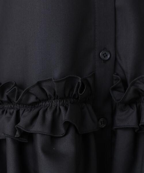 N.(N. Natural Beauty Basic)(エヌエヌナチュラルビューティーベーシック)の「フリルヘムシャツ(シャツ/ブラウス・レディース・ブラック/オフホワイト/ブラウン・フリ-)」の12枚目の写真