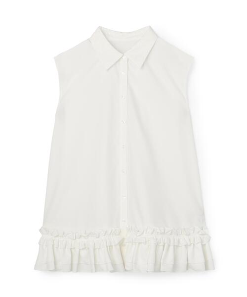 N.(N. Natural Beauty Basic)(エヌエヌナチュラルビューティーベーシック)の「フリルヘムシャツ(シャツ/ブラウス・レディース・ブラック/オフホワイト/ブラウン・フリ-)」の14枚目の写真