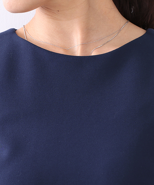 BEAMS LIGHTS Women's（ビームスライツ ウィメンズ）の「BEAMS LIGHTS / 切替ガウチョ オールインワン（つなぎ/オールインワン・レディース・ブラック/ネイビー・38/36/40）」の6枚目の写真