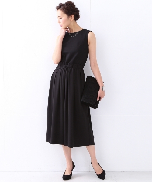 BEAMS LIGHTS Women's（ビームスライツ ウィメンズ）の「BEAMS LIGHTS / 切替ガウチョ オールインワン（つなぎ/オールインワン・レディース・ブラック/ネイビー・38/36/40）」の17枚目の写真