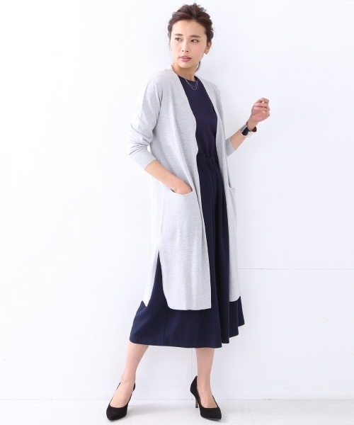 BEAMS LIGHTS Women's（ビームスライツ ウィメンズ）の「BEAMS LIGHTS / 切替ガウチョ オールインワン（つなぎ/オールインワン・レディース・ブラック/ネイビー・38/36/40）」の18枚目の写真