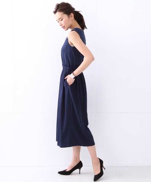 BEAMS LIGHTS Women's（ビームスライツ ウィメンズ）の「BEAMS LIGHTS / 切替ガウチョ オールインワン（つなぎ/オールインワン・レディース・ブラック/ネイビー・38/36/40）」の19枚目の写真