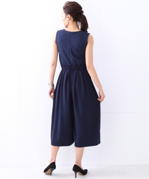 BEAMS LIGHTS Women's（ビームスライツ ウィメンズ）の「BEAMS LIGHTS / 切替ガウチョ オールインワン（つなぎ/オールインワン・レディース・ブラック/ネイビー・38/36/40）」の20枚目の写真