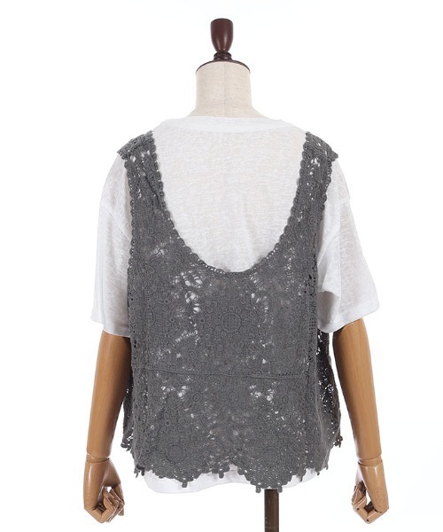 axes femme(アクシーズファム)の「レイヤードプルオーバー(Tシャツ/カットソー・レディース・グレー/モカ・FREE)」の21枚目の写真