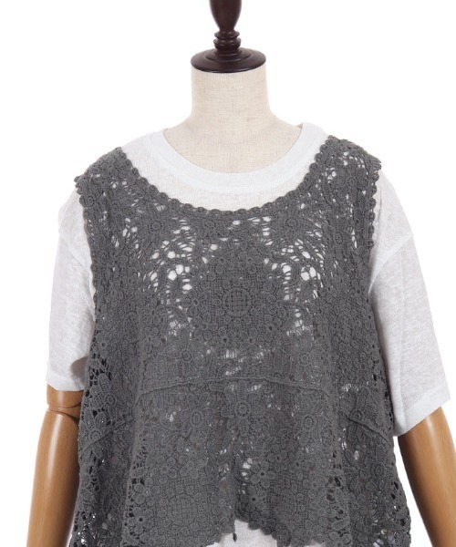 axes femme(アクシーズファム)の「レイヤードプルオーバー(Tシャツ/カットソー・レディース・グレー/モカ・FREE)」の20枚目の写真