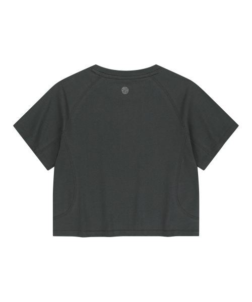 OFFGRID(オフグリッド)の「Wブリジェックスエアロクールクロップ半袖Tシャツ-チャコール(Tシャツ/カットソー・レディース・その他・SMALL/MEDIUM/LARGE)」の2枚目の写真
