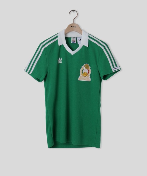 adidas Originals(アディダスオリジナルス)の「adidas WC Mexico National Team Home Jersey 1986 JN3710(Tシャツ/カットソー・メンズ・グリーン・L/M)」の1枚目の写真