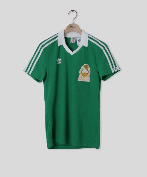 adidas Originals(アディダスオリジナルス)の「adidas WC Mexico National Team Home Jersey 1986 JN3710(Tシャツ/カットソー・メンズ・グリーン・L/M)」の2枚目の写真
