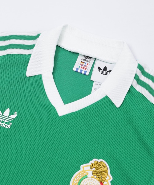 adidas Originals(アディダスオリジナルス)の「adidas WC Mexico National Team Home Jersey 1986 JN3710(Tシャツ/カットソー・メンズ・グリーン・L/M)」の4枚目の写真