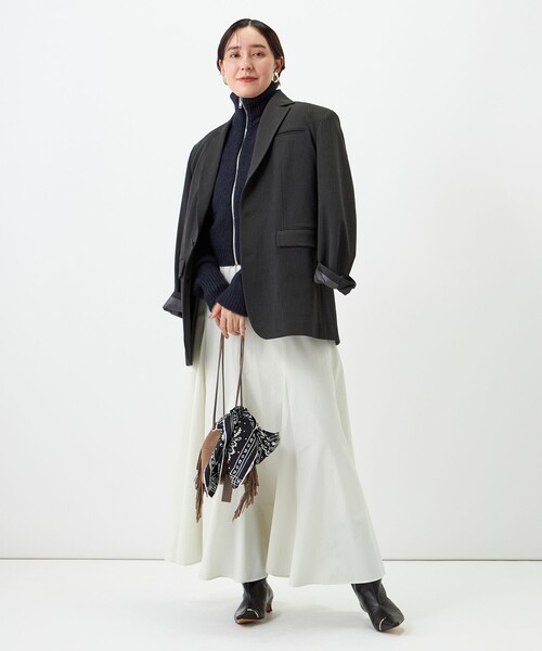 NOLLEY’S（ノーリーズ）の「【WEB限定】【Tricots Jean Marc】GLENDALE（カーディガン/ボレロ・レディース・ネイビー/グレー・FREE）」の6枚目の写真