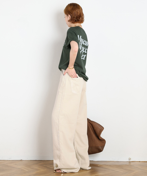 AP STUDIO(エーピーストゥディオ)の「【ICON DENIM/アイコンデニム】DEBBY DENIM(DESERT)(デニムパンツ・レディース・ベージュ・27/26/25/24)」の5枚目の写真