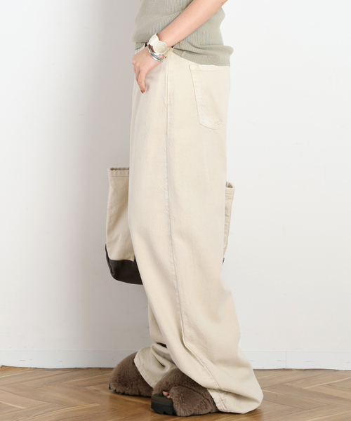 AP STUDIO(エーピーストゥディオ)の「【ICON DENIM/アイコンデニム】DEBBY DENIM(DESERT)(デニムパンツ・レディース・ベージュ・27/26/25/24)」の8枚目の写真