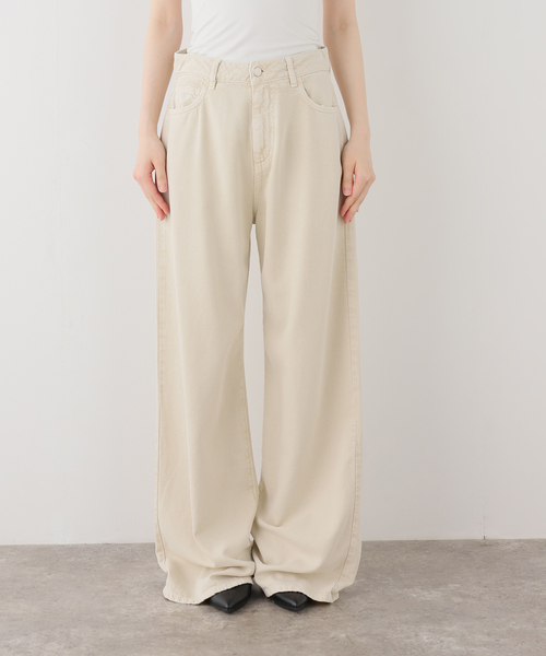 AP STUDIO(エーピーストゥディオ)の「【ICON DENIM/アイコンデニム】DEBBY DENIM(DESERT)(デニムパンツ・レディース・ベージュ・27/26/25/24)」の13枚目の写真
