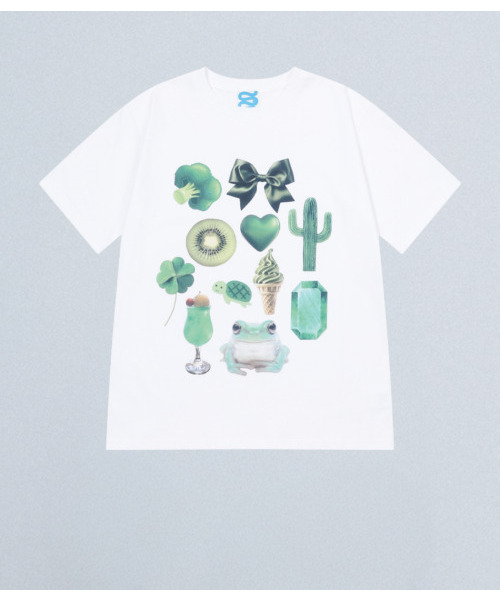 chancechance(チャンスチャンス)の「BUNCH T-SHIRT (GREEN)(Tシャツ/カットソー・レディース・その他・SMALL/MEDIUM)」の1枚目の写真