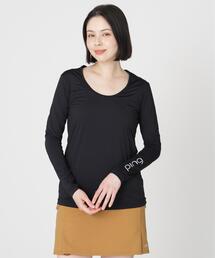 PING（ピン）の「【PING APPAREL】ベア天竺UV接触冷感長袖Uネックインナー (LADIES)（その他アンダーウェア/インナー）」