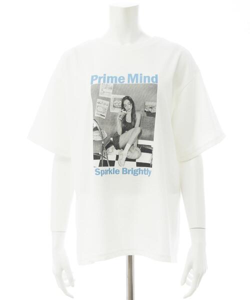 INGNI(イング)の「転写フォトTシャツ(Tシャツ/カットソー・レディース・ホワイト×ブルー/ホワイト×ピンク/グレー系5・M)」の10枚目の写真