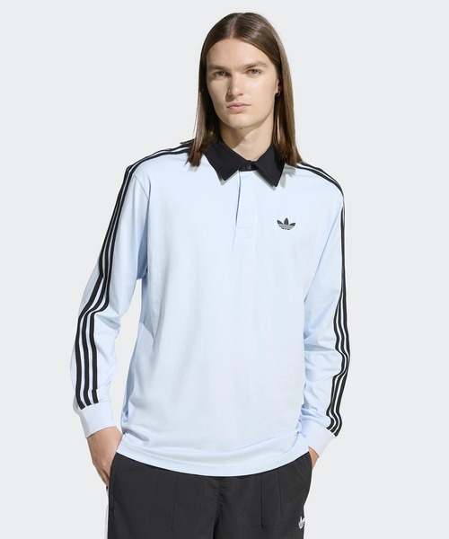 Sleeve Stripes Ragby длинный рукав поло / adidas Originals