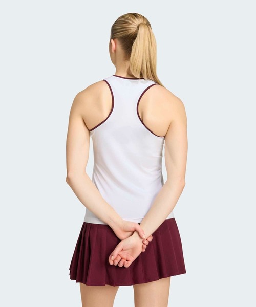 adidas(アディダス)の「テニス クラシック タンクトップ / アディダス adidas(タンクトップ・レディース・ホワイト・XX-LARGE/LARGE/MEDIUM/SMALL/X-LARGE)」の2枚目の写真