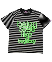 SAGE（セージ）の「SAGE / セイジ  being sage Striped S/S Tee（Tシャツ/カットソー）」