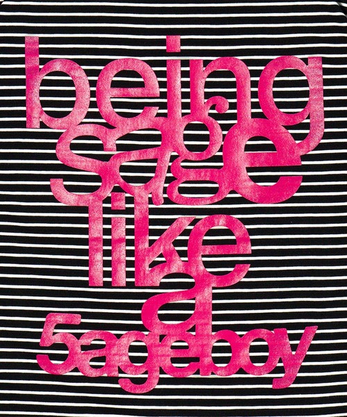 SAGE(セージ)の「SAGE / セイジ being sage Striped S/S Tee(Tシャツ/カットソー・メンズ・グリーン/ピンク・MEDIUM/SMALL)」の7枚目の写真