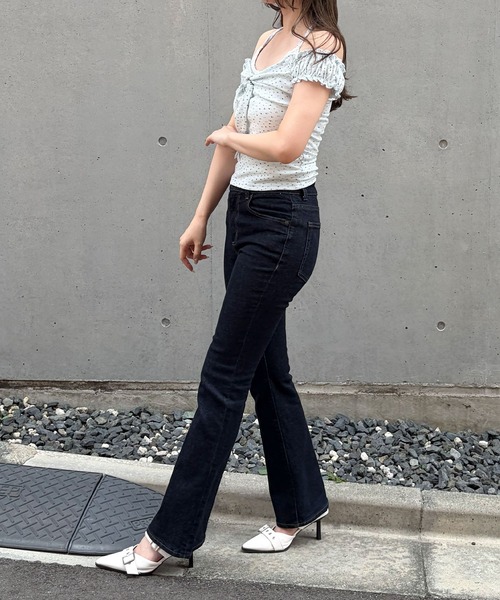 frunco(フランコ)の「【ZOZOTOWN限定】フロントリボン花柄レーストップス(Tシャツ/カットソー・レディース・ホワイト/ブルー/グレー・FREE)」の17枚目の写真