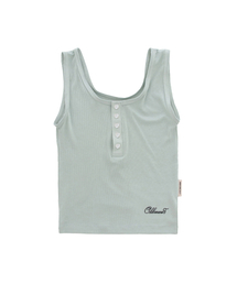 MONO BUTTON SLEEVELESS TOP MINT