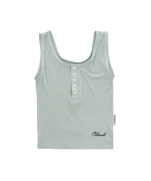 oddoneout(オッドワンアウト)の「MONO BUTTON SLEEVELESS TOP MINT(Tシャツ/カットソー・レディース・その他・FREE)」の1枚目の写真